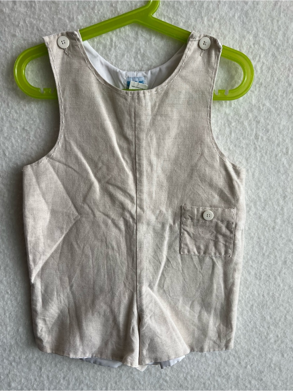 Luli and Me kids beige romper/overall